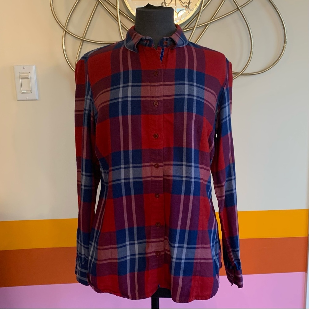 KUHL plaid flannel button down shirt . 🏔 - Picture 3 of 4